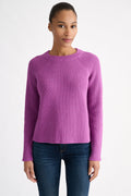 Rib Raglan Crew Sweater