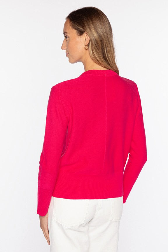 Kinross Rib Trim Crew Sweater available at Barbara Katz