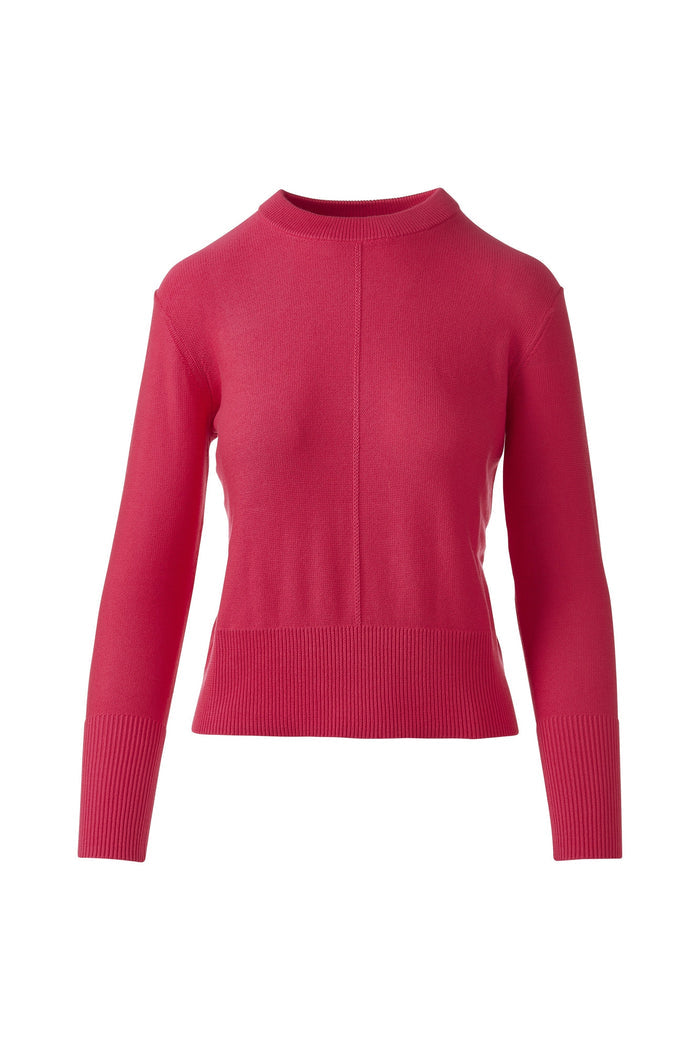 Kinross Rib Trim Crew Sweater available at Barbara Katz