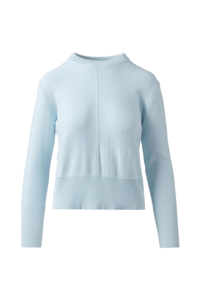 Kinross Rib Trim Crew Sweater available at Barbara Katz