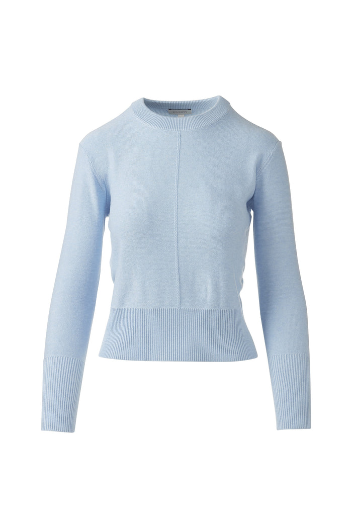 Kinross Rib Trim Crew Sweater available at Barbara Katz