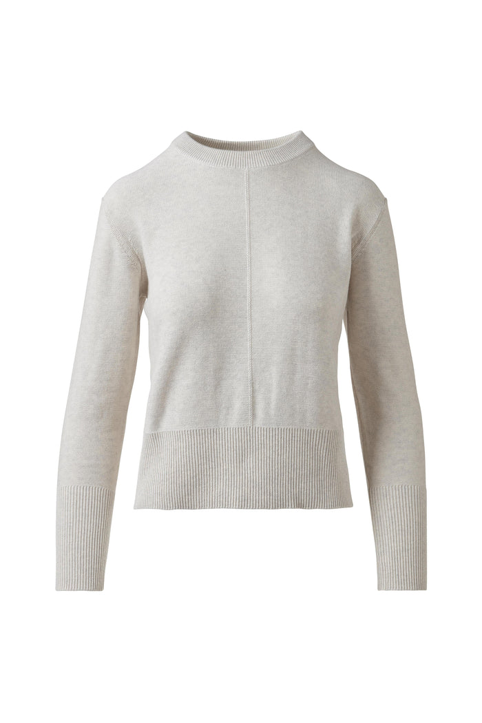 Kinross Rib Trim Crew Sweater available at Barbara Katz