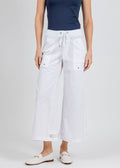XCVI Roel Crop Pants in White available at Barbara Katz