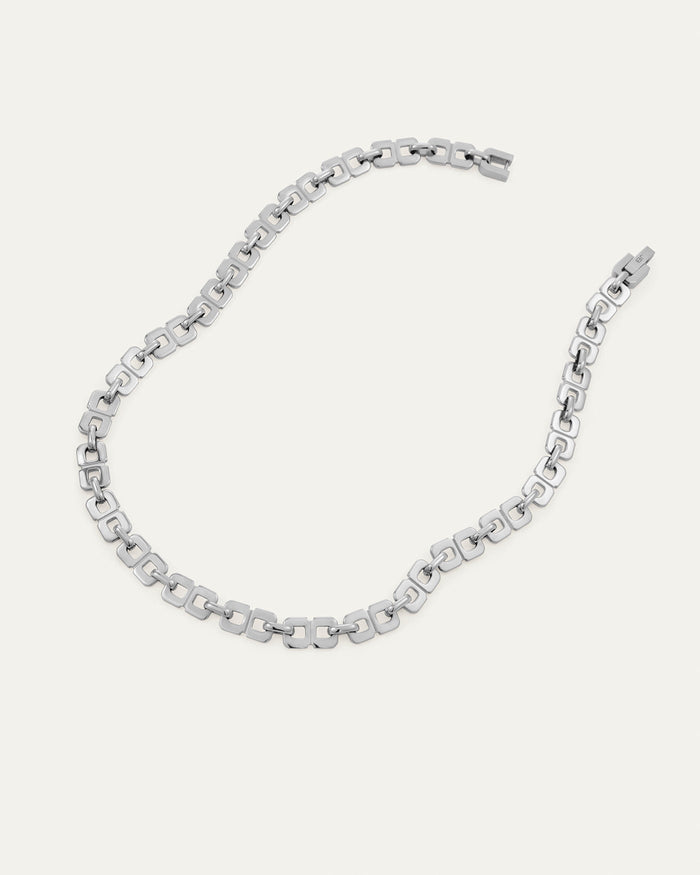 Jenny Bird Rome Chain Necklace 17" in Platinum available at Barbara Katz