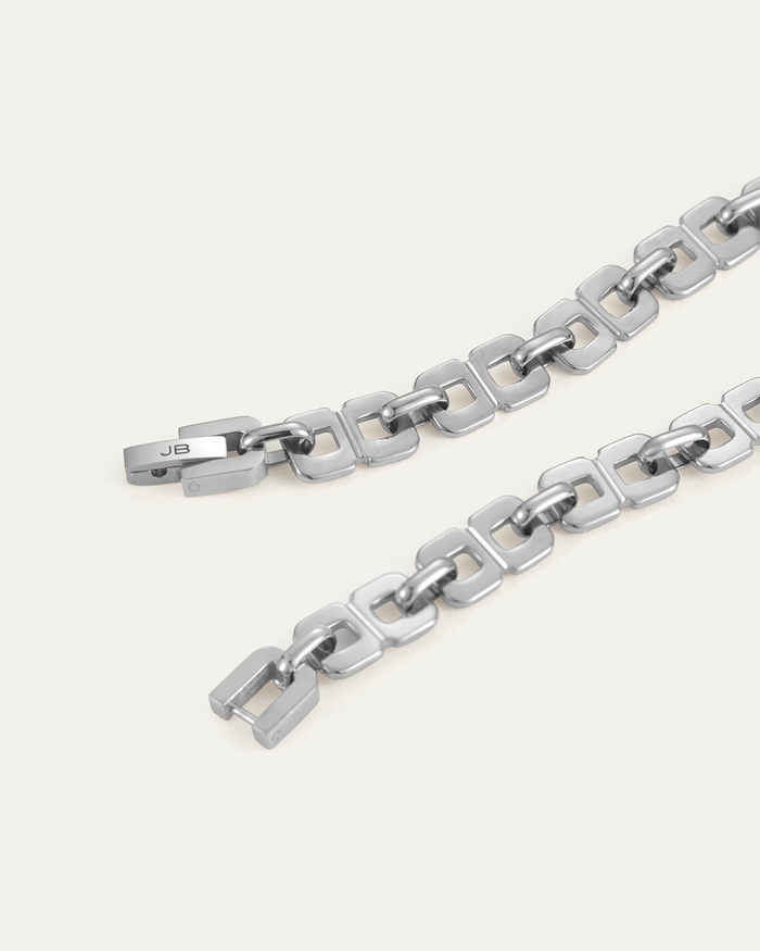 Jenny Bird Rome Chain Necklace 17" in Platinum available at Barbara Katz