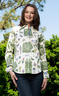 Dizzy-Lizzie Rome Long Sleeve Shirt - Paris Maps available at Barbara Katz