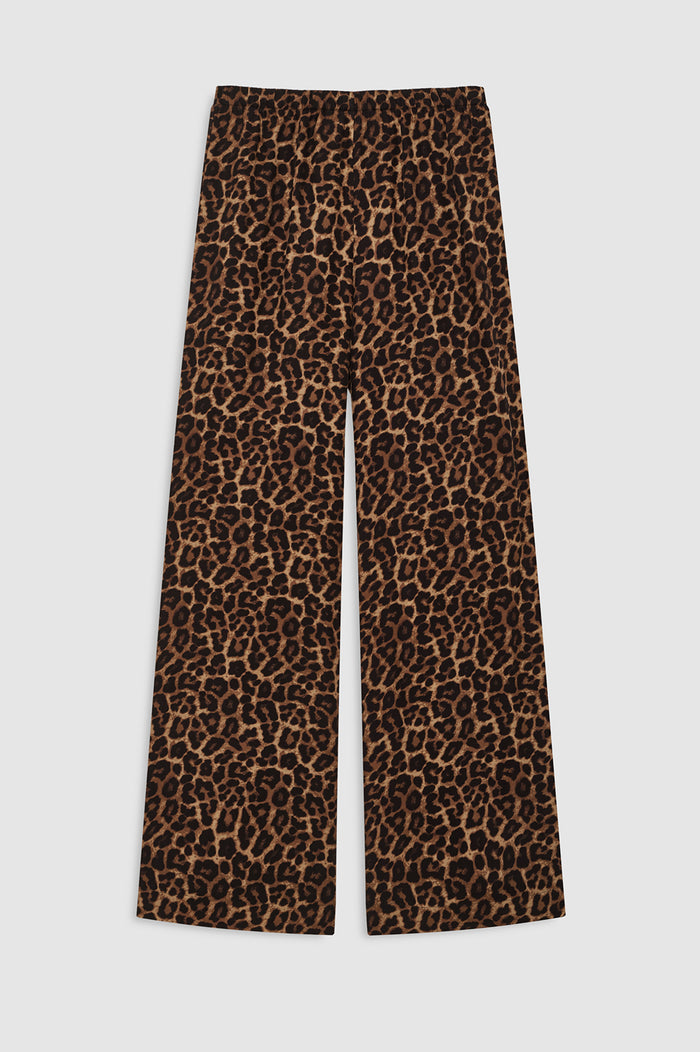 ANINE BING Roslyn Pant - Black And Brown Leopard - front view