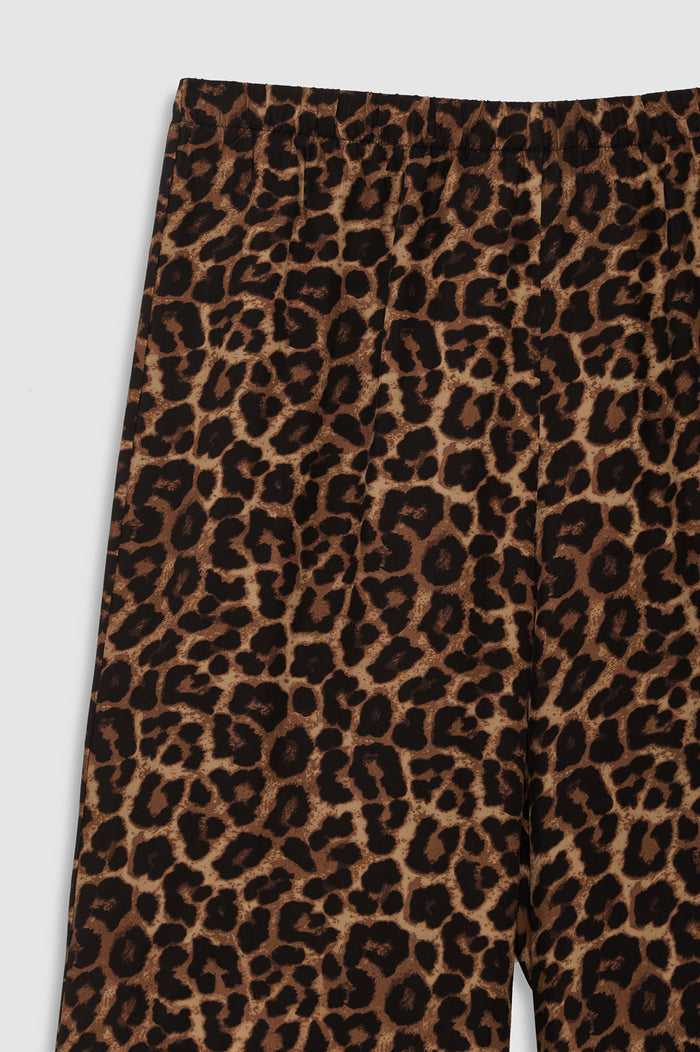 ANINE BING Roslyn Pant - Black And Brown Leopard - detail view