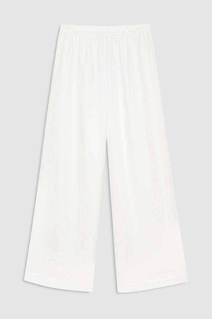 ANINE BING Roslyn Pant - Ivory - front view