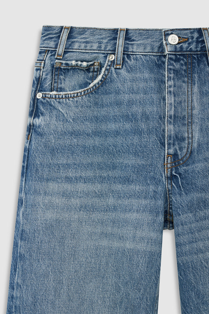 ANINE BING Roy Jean 31" - Baltic Blue - detail view