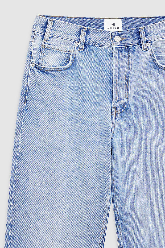 ANINE BING Roy Jean 31" - Blue Glow - detail view