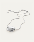 Jenny Bird Rue Pendant Necklace 38" in Silver available at Barbara Katz
