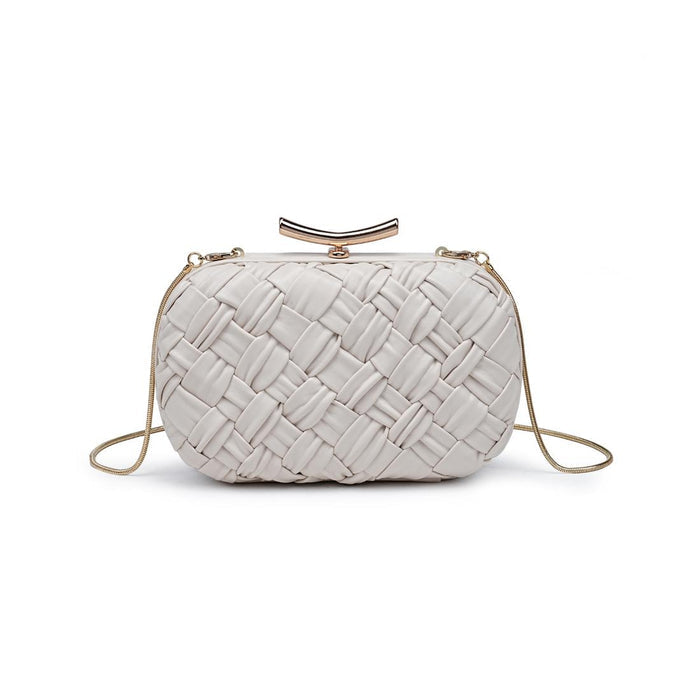 BK Rya Evening Bag in Ivory available at Barbara Katz