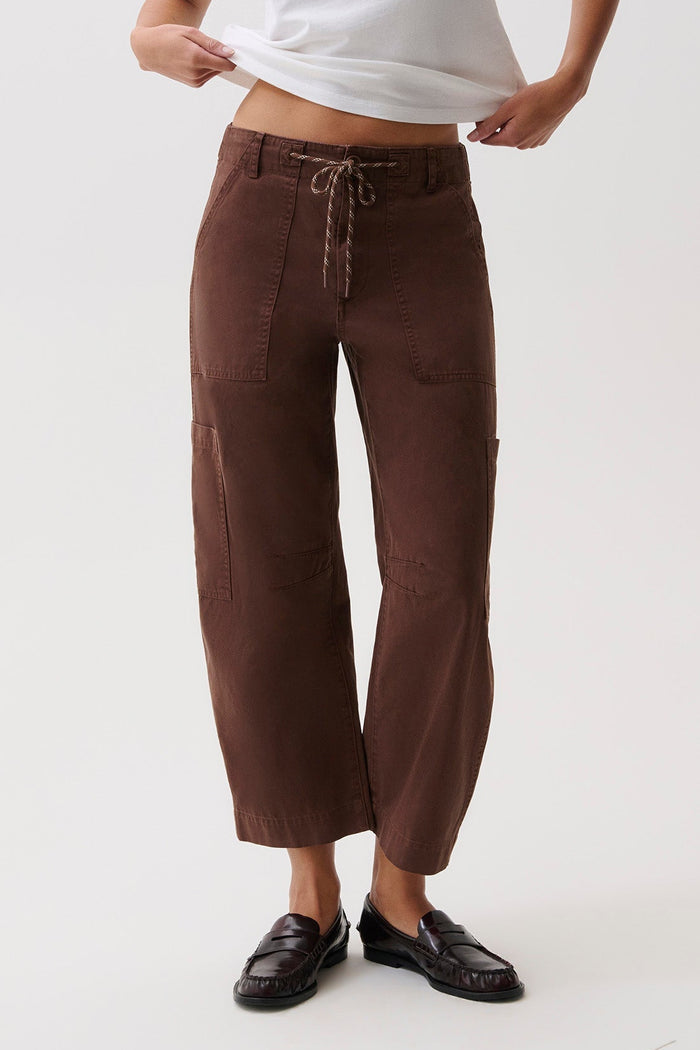 Pistola Sabrina Curved Utility Pants in Lindt available at Barbara Katz