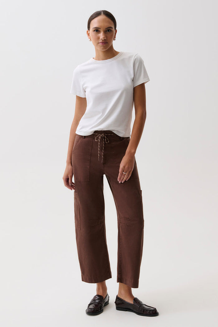 Pistola Sabrina Curved Utility Pants in Lindt available at Barbara Katz