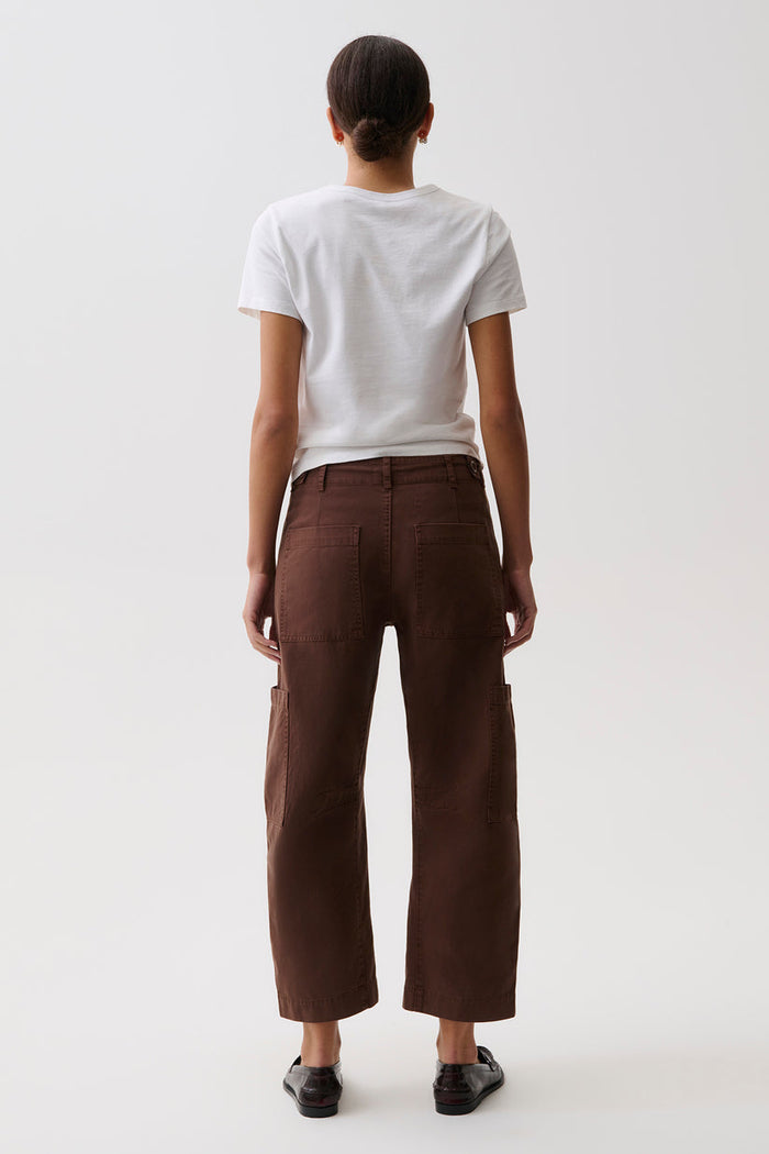 Pistola Sabrina Curved Utility Pants in Lindt available at Barbara Katz