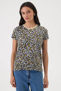 Goldie Safari Boy Ringer Tee in Animal Print available at Barbara Katz