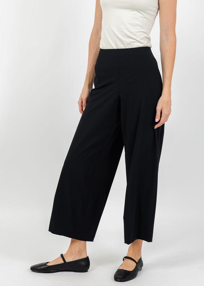 Raffaello Rossi Sally 7/8 High Tech Jersey Pants in Black available at Barbara Katz