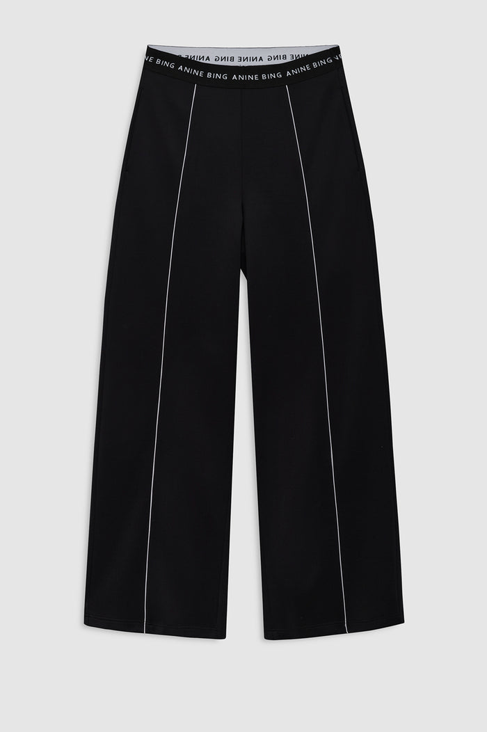 ANINE BING Sari Jogger - Black - front view