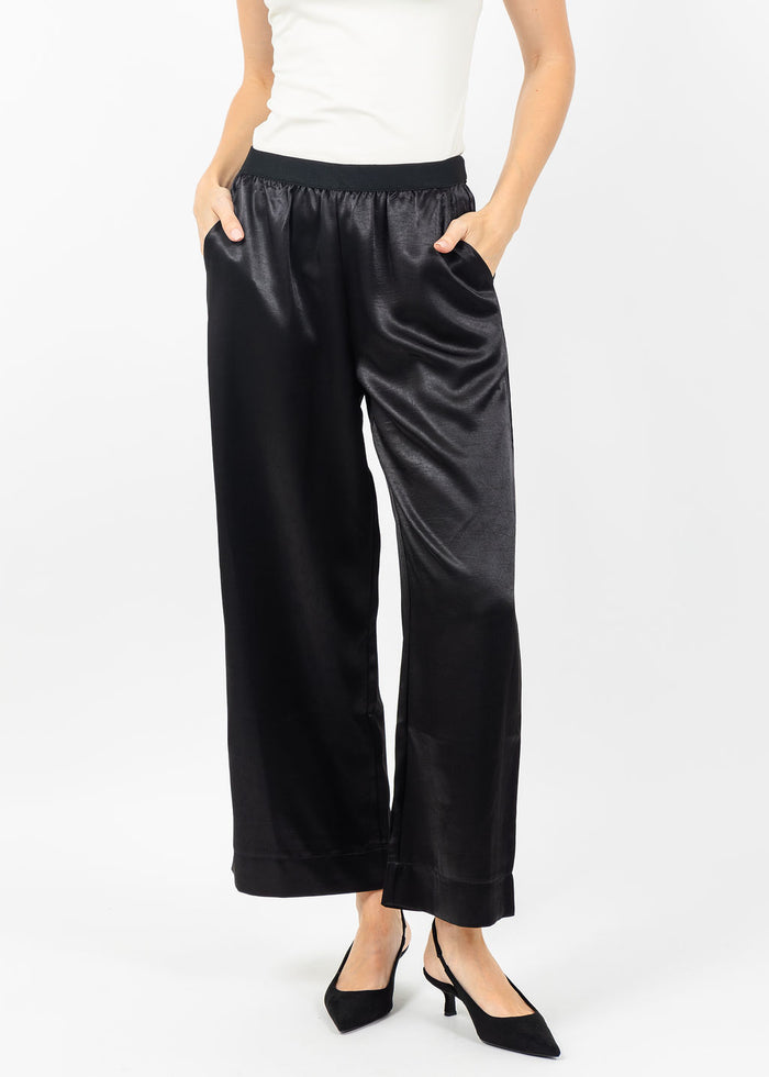 Terra Satin Pant in Black available at Barbara Katz