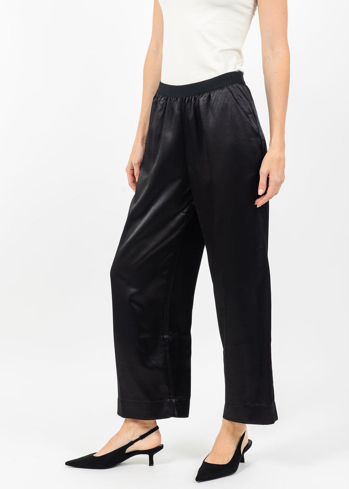 Terra Satin Pant in Black available at Barbara Katz