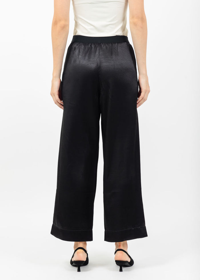 Terra Satin Pant in Black available at Barbara Katz