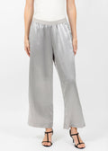 Terra Satin Pant in Light Taupe available at Barbara Katz