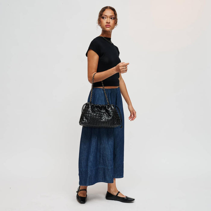 BK Sawyer Shoulder Bag in Black available at Barbara Katz