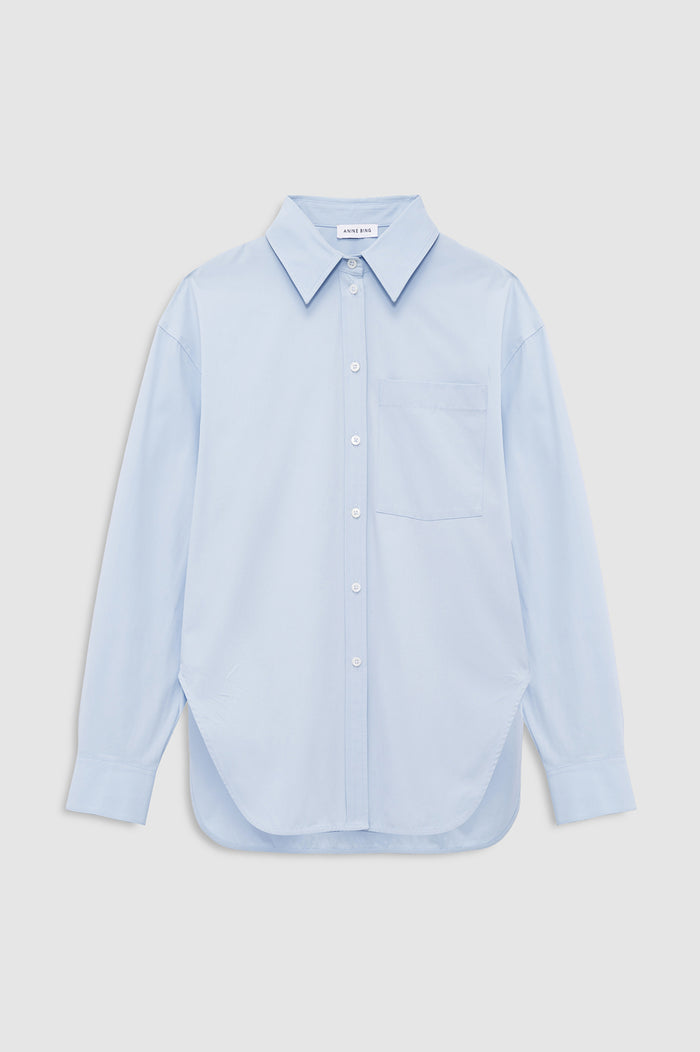 ANINE BING - Scott Shirt - Cloud Blue -front view
