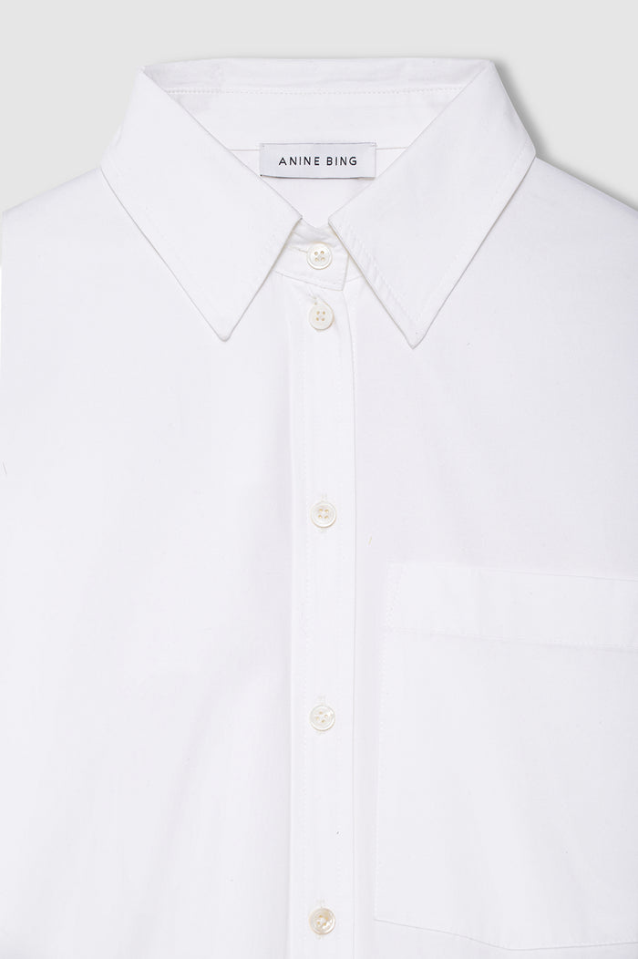 ANINE BING Scott Shirt - White - detail view