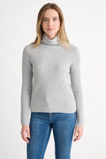 Kinross Sequin Rib Funnel Sweater available at Barbara Katz