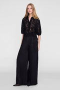 ANINE BING Shayna Top - Black Lace - on model front