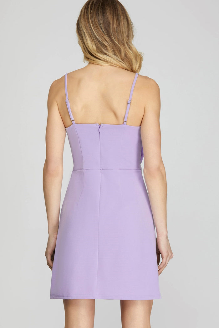 She + Sky Bow Mini Dress SY6689