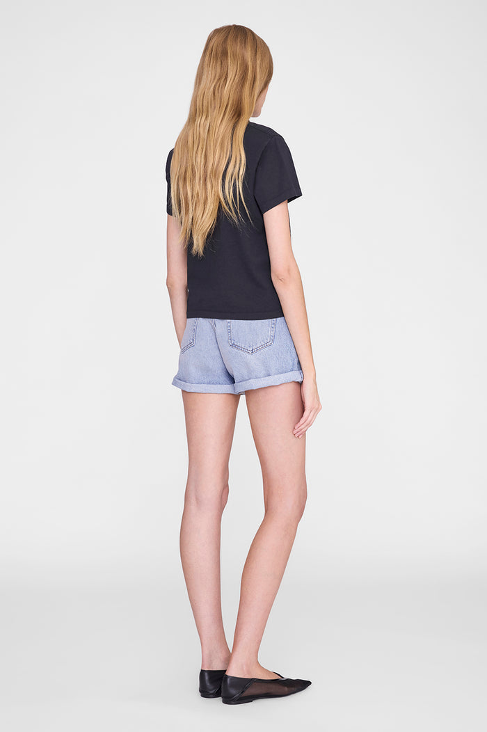 ANINE BING Shelley Tee - Black - on model back