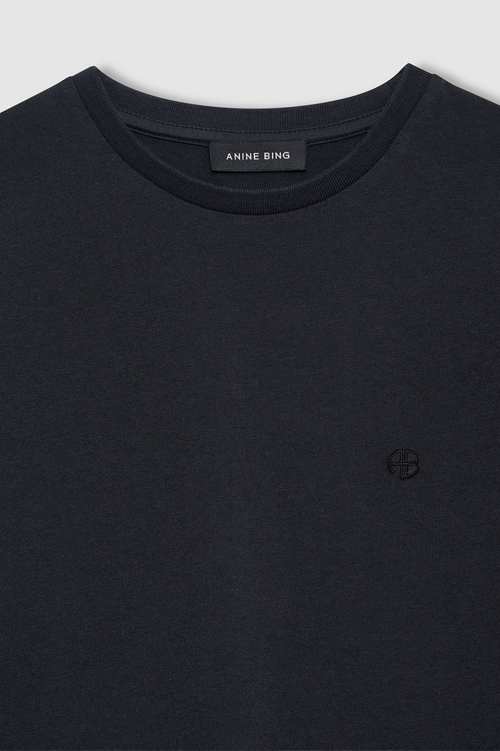 ANINE BING Shelley Tee - Black - detail view