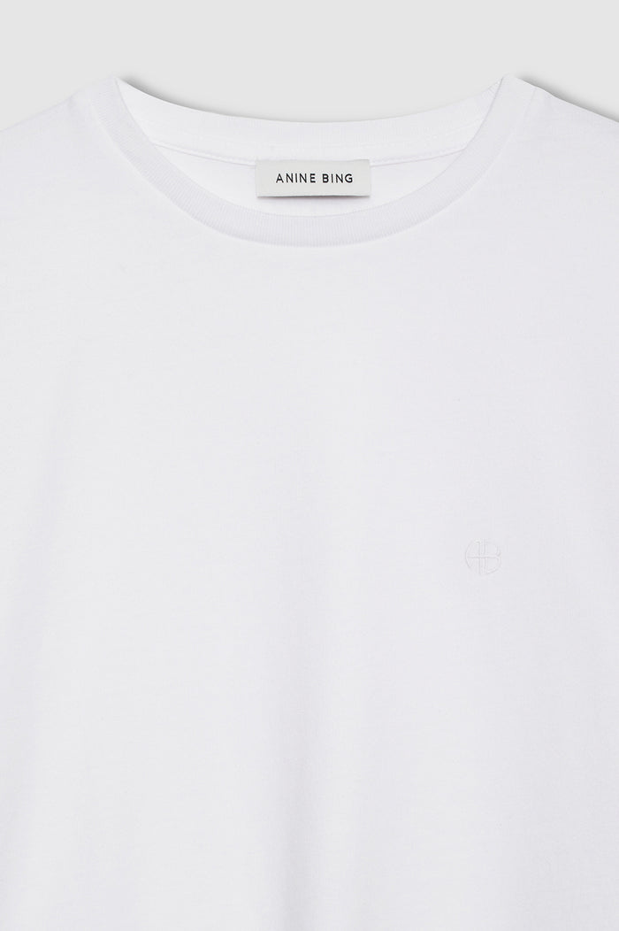 ANINE BING Shelley Tee - White - detail view