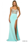 Sherri Hill Illusion Bodice Dress 55320