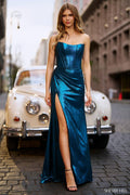 Sherri Hill Peaked Corset Prom Dress 56432