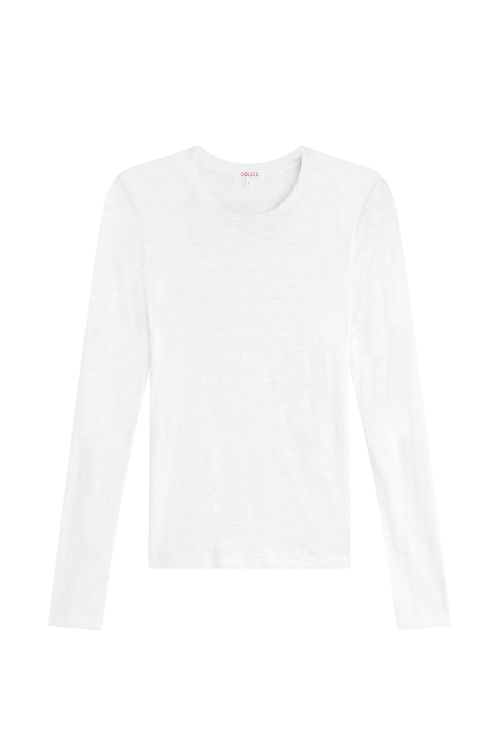 Goldie Signature Slub Long Sleeve Boy Tee available at Barbara Katz