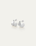 Jenny Bird Small Paige Puff Earrings in Silver available at Barbara Katz
