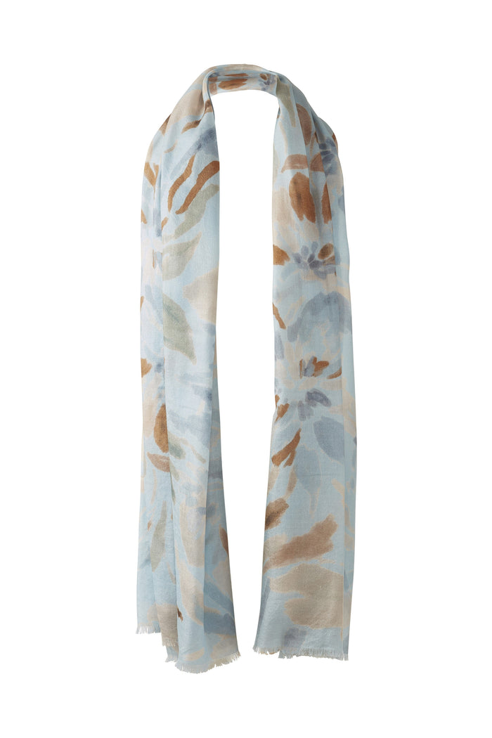 Kinross Soft Floral Print Scarf available at Barbara Katz