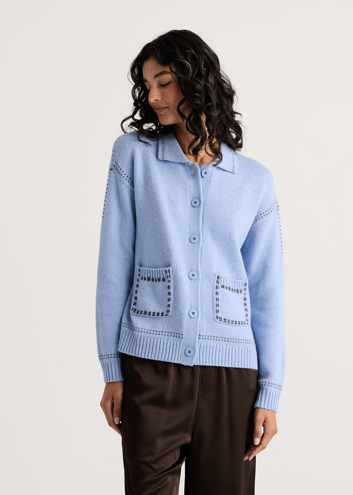 Zaket & Plover Tailored Jacket in Mist available at Barbara Katz