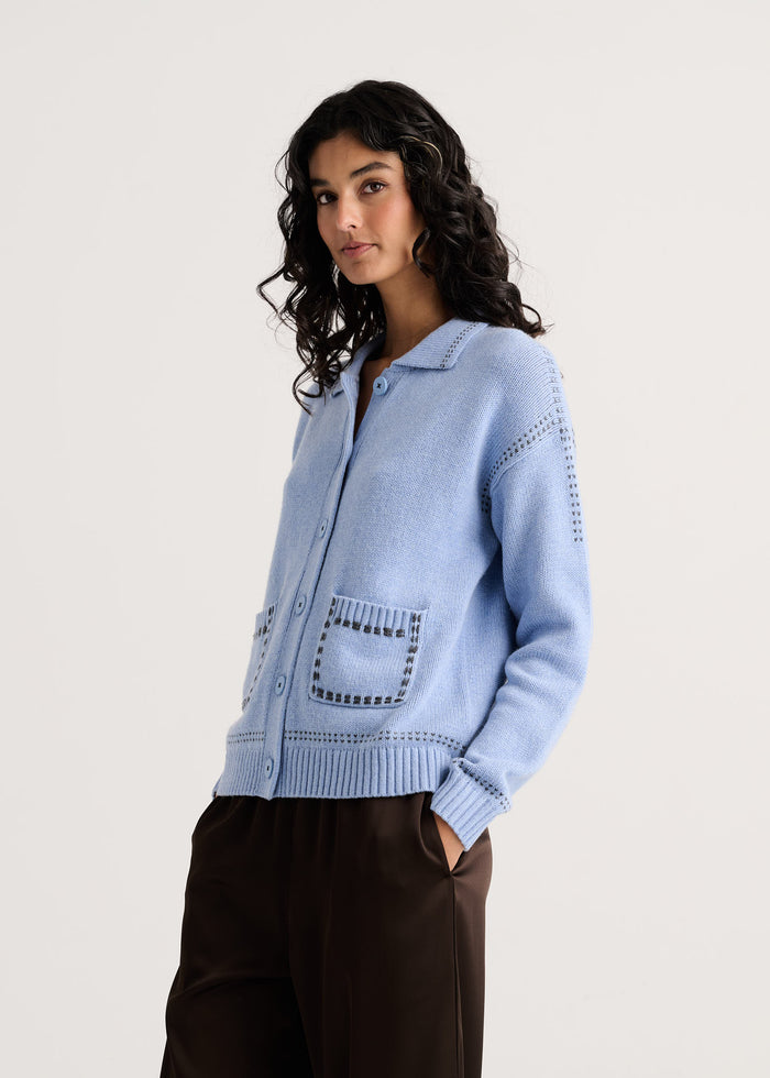 Zaket & Plover Tailored Jacket in Mist available at Barbara Katz