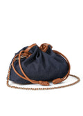 Haute Shore Taylor Cinched Convertible Clutch Bag in Denim available at Barbara Katz