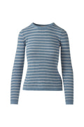 Kinross Texture Stripe Crew Sweater available at Barbara Katz
