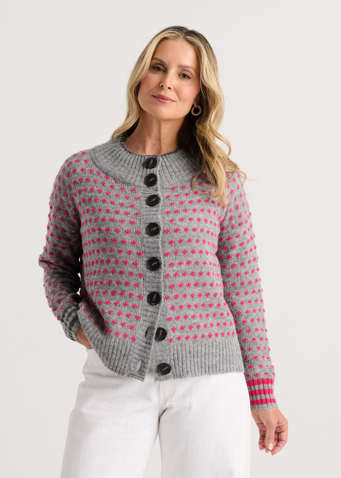Zaket & Plover Textured Jacket in Marl available at Barbara Katz