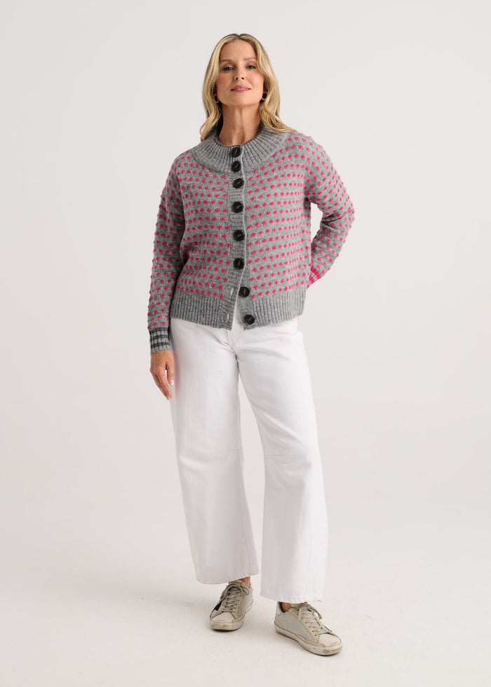 Zaket & Plover Textured Jacket in Marl available at Barbara Katz