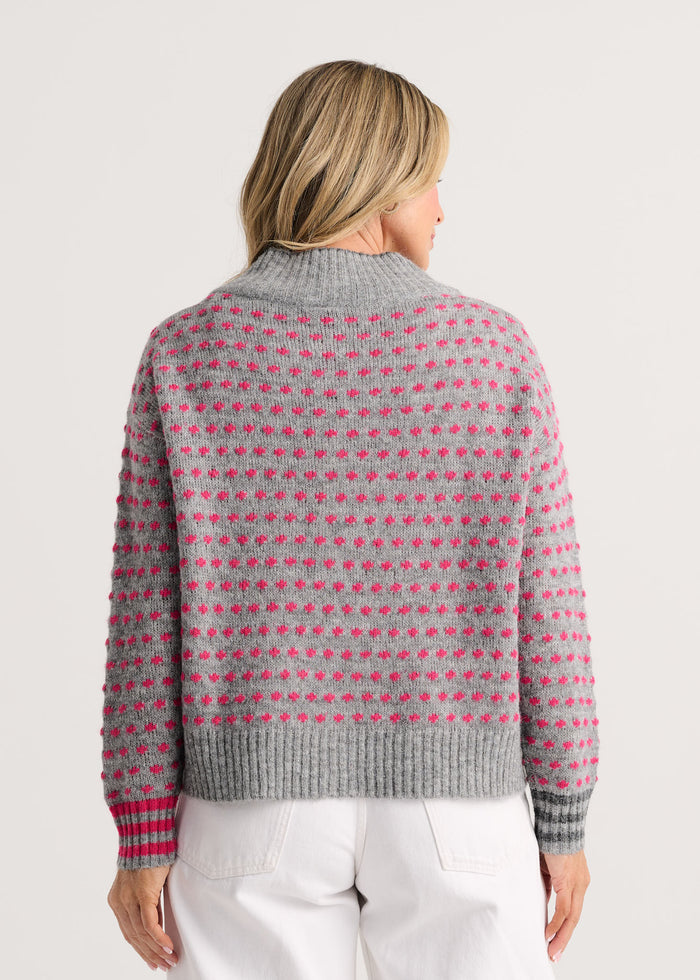 Zaket & Plover Textured Jacket in Marl available at Barbara Katz