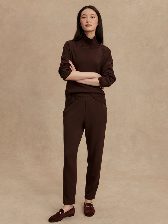 Varley The Slim Pant 25" in Coffee Bean available at Barbara Katz