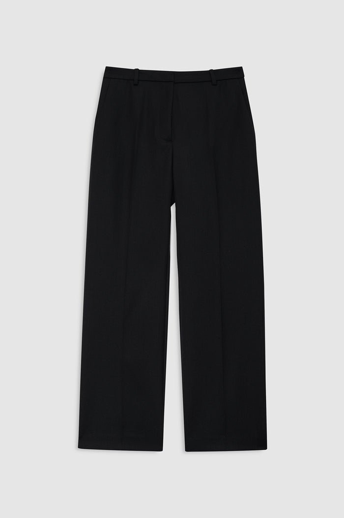 ANINE BING Thomas Trouser - Black - front view
